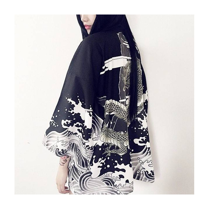 Kimono japonais été dragon