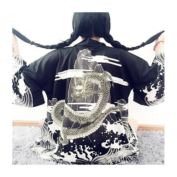 Kimono japonais été dragon