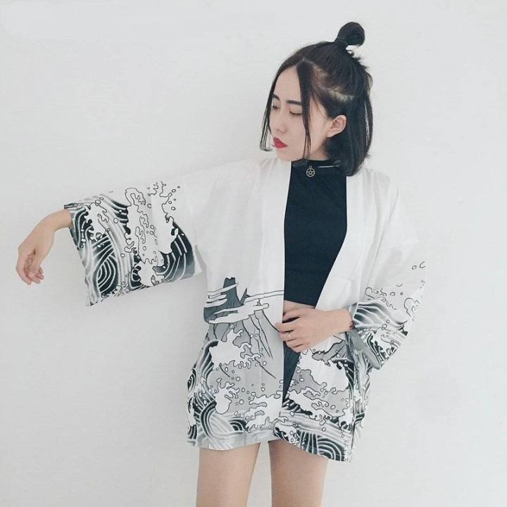 Kimono japonais été dragon