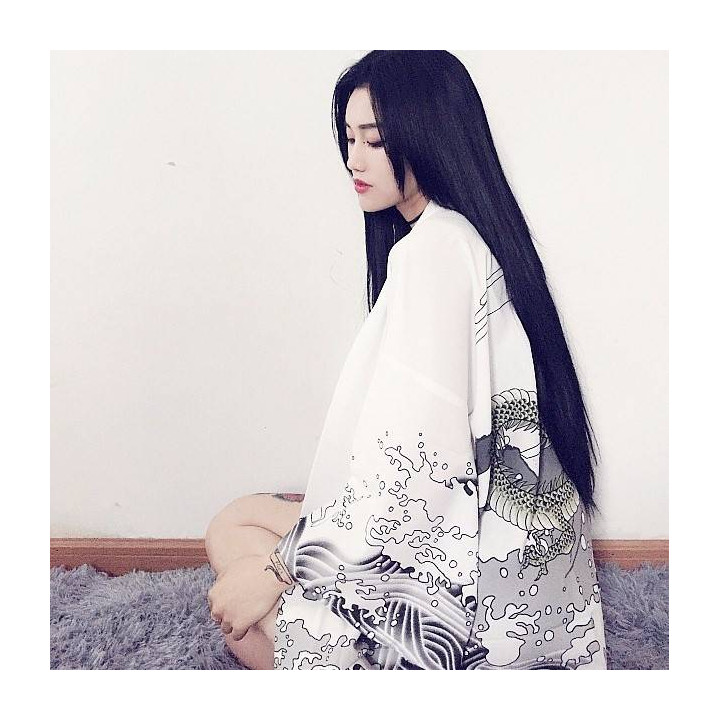 Kimono japonais été dragon