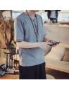 T-shirt homme avec broderie sur les manches