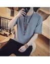 T-shirt homme avec broderie sur les manches