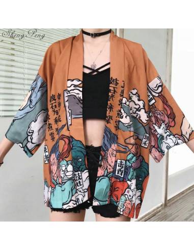 Kimono Moji orange