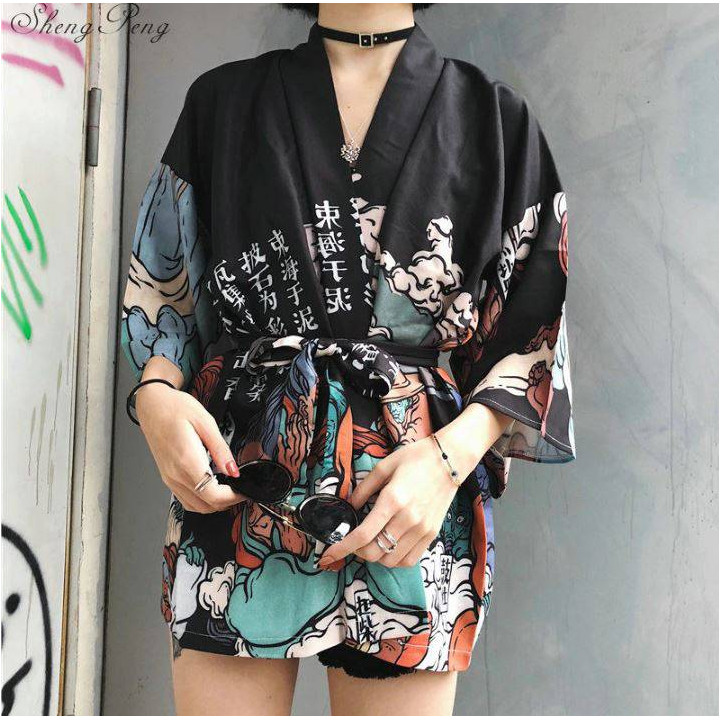 Kimono Moji noir
