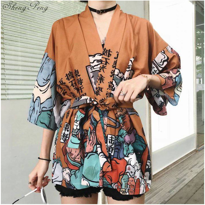 Kimono Moji orange