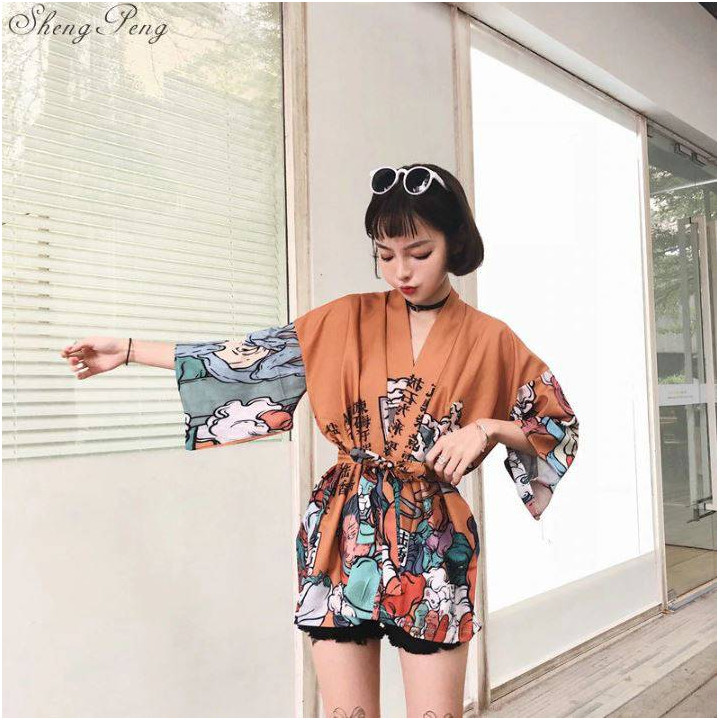 Kimono Moji orange