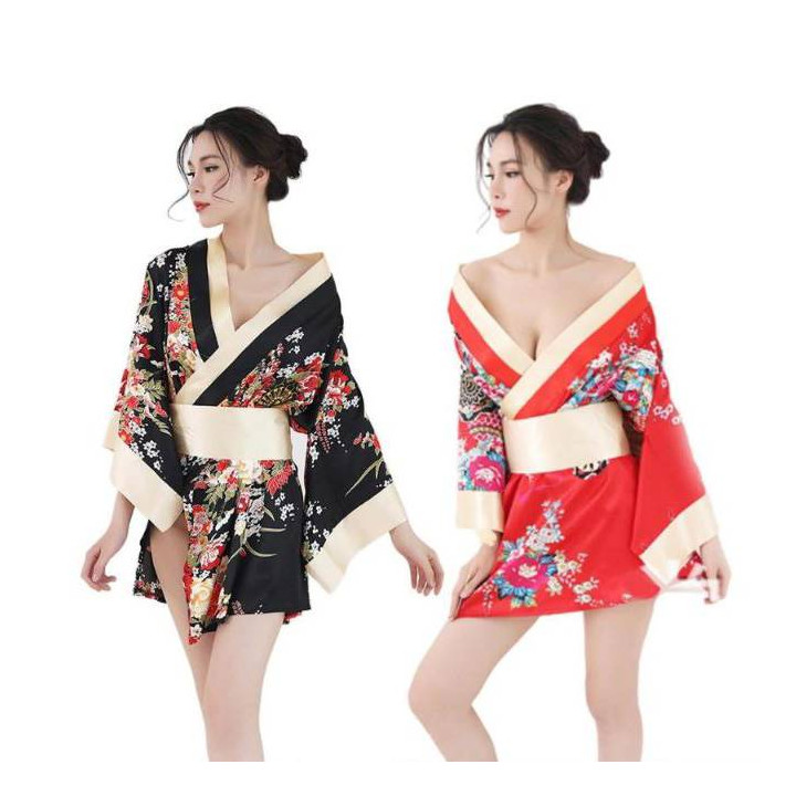 Kimono de nuit imprimés floraux