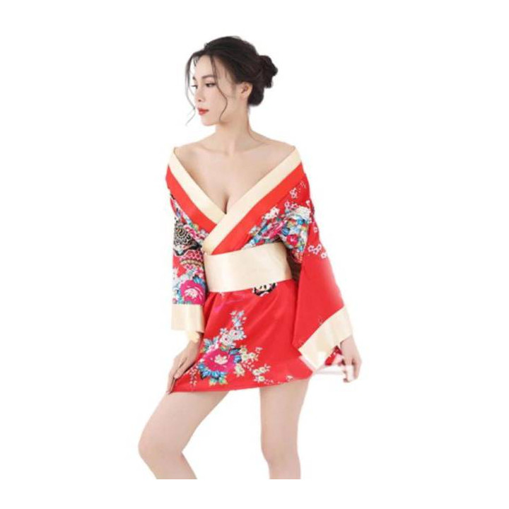 Kimono de nuit imprimés floraux