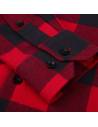 Chemise slim à carreaux rouge et noir