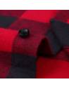 Chemise slim à carreaux rouge et noir
