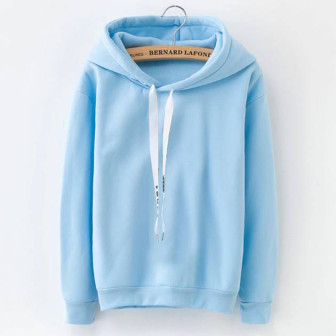 Sweat à capuche flashy bleu