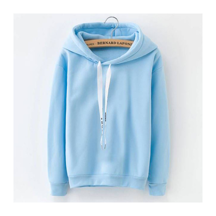 Sweat à capuche flashy bleu
