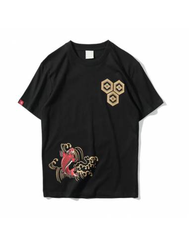 T-shirt Hip Hop Ukiyo E Koi