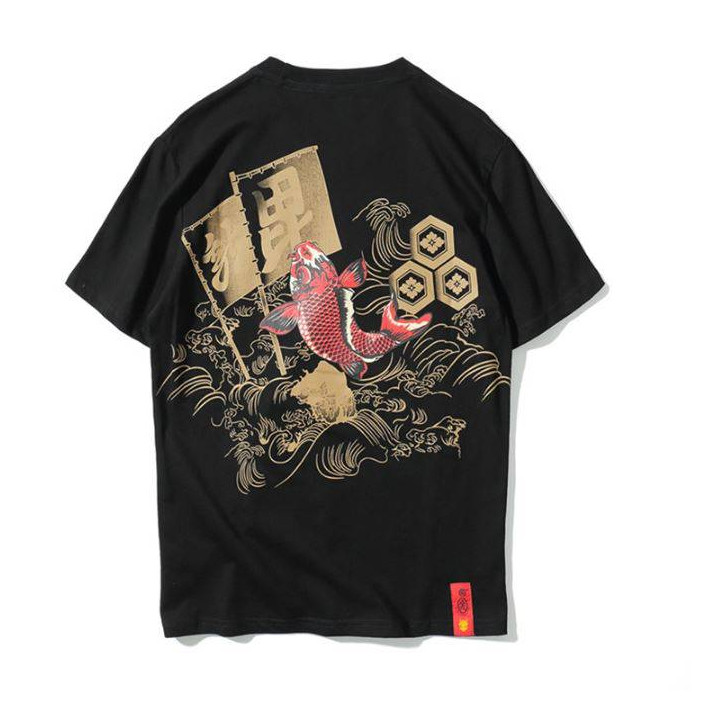T-shirt Hip Hop Ukiyo E Koi