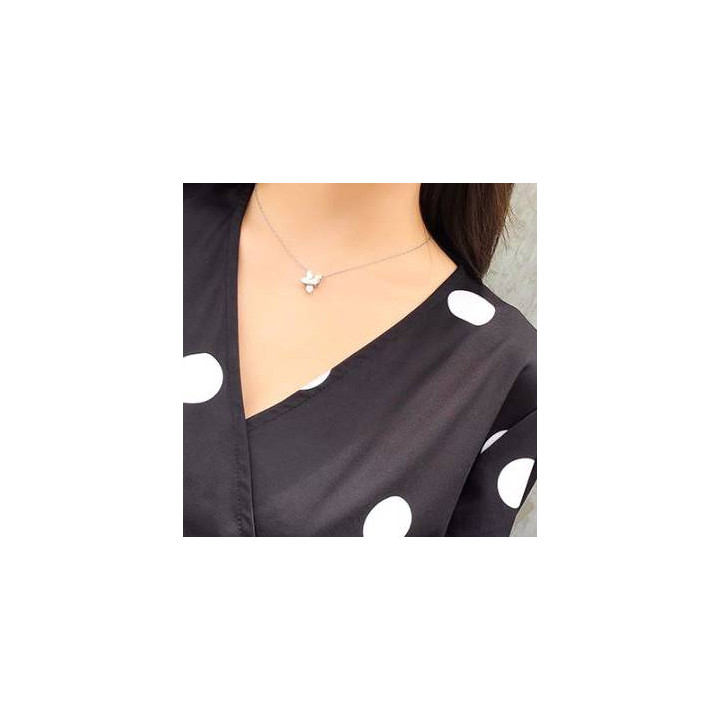Robe longue à pois