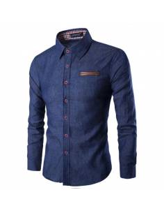 Chemise couleur jean