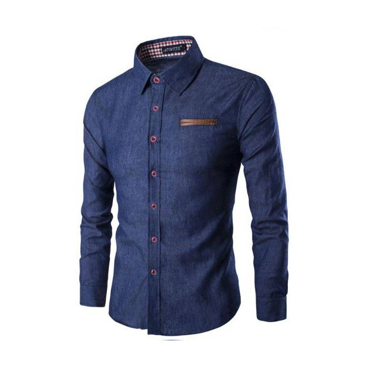 Chemise couleur jean