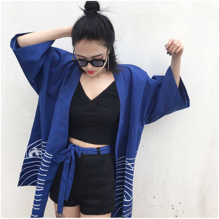 Kimono japonais été femme carpe koi