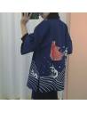 Kimono japonais été femme carpe koi