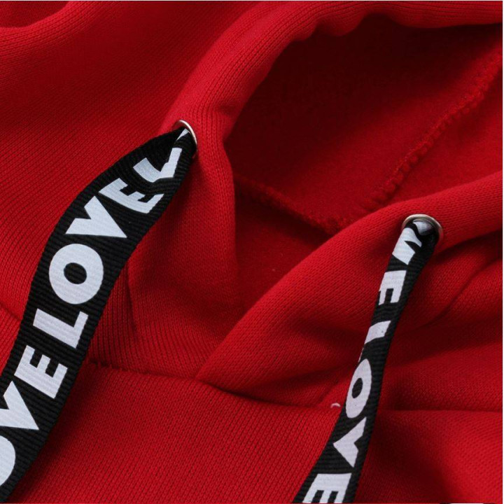 Sweat à capuche red LOVE