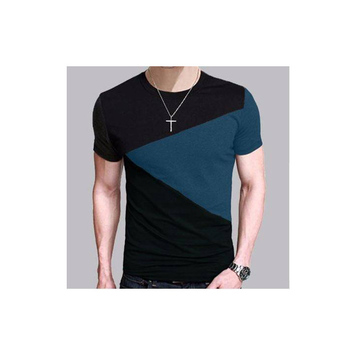 T-Shirt Aoi sankakkei