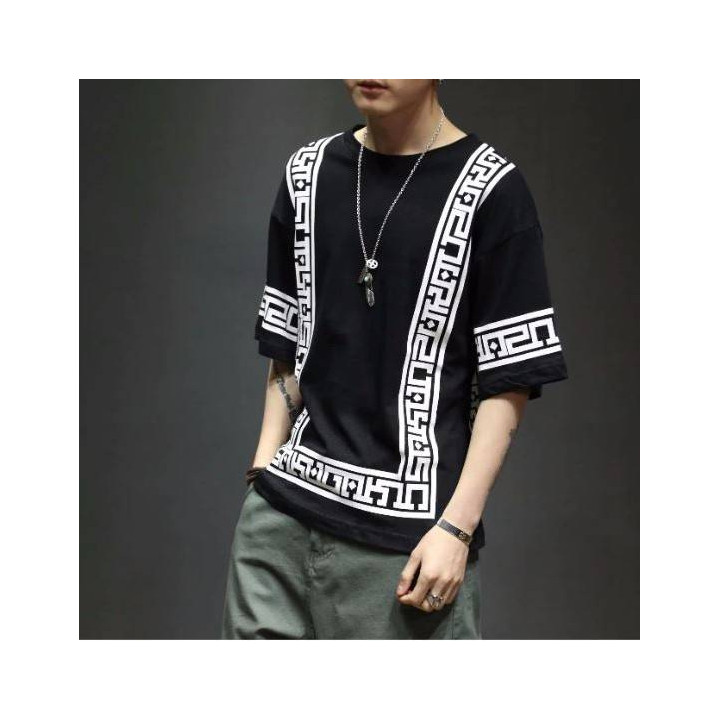 T-shirt Harajuku white & Black