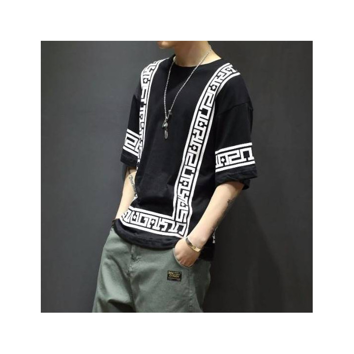 T-shirt Harajuku white & Black