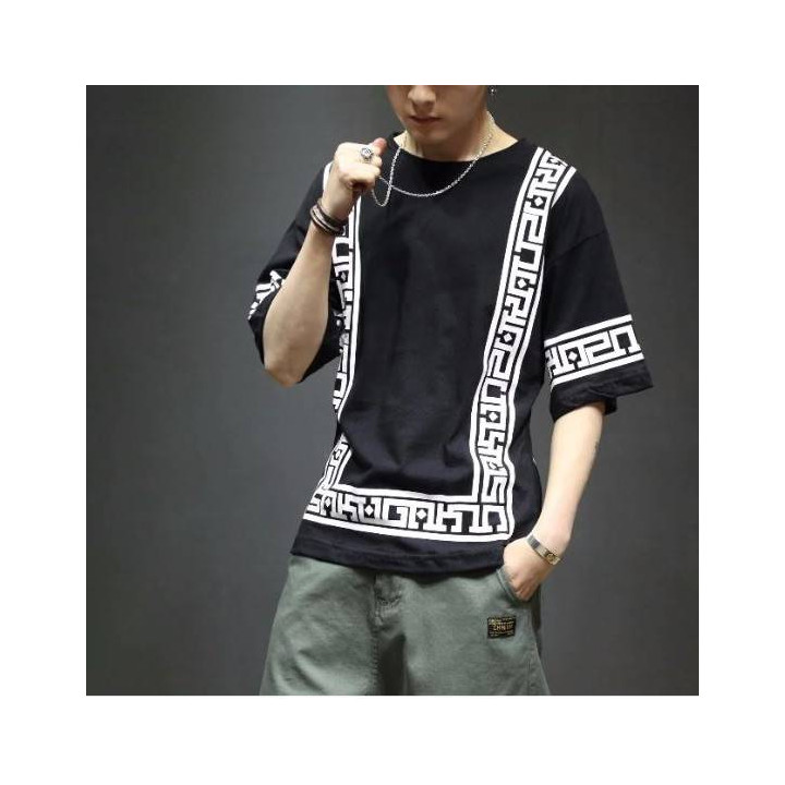 T-shirt Harajuku white & Black