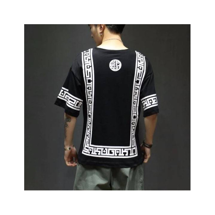 T-shirt Harajuku white & Black
