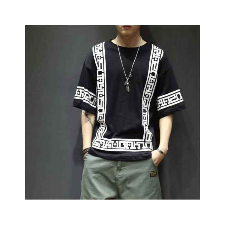 T-shirt Harajuku white & Black