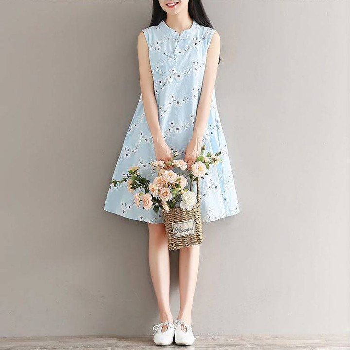 Robe Mori à fleurs