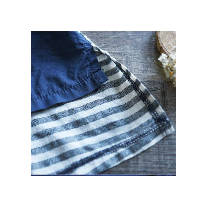 Robe Mori Bleu jeans à rayures