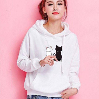 Sweat à capuche Chats Love You,Love Me!