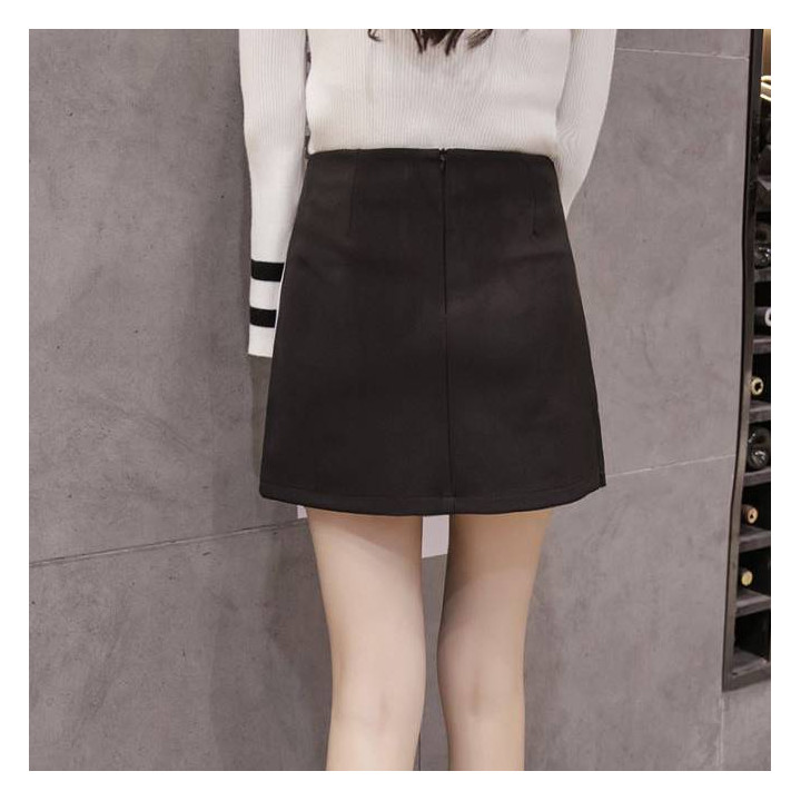Jupe taille haute asymétrique