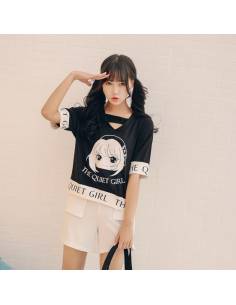 T-shirt Kawaii The Quiet Girl