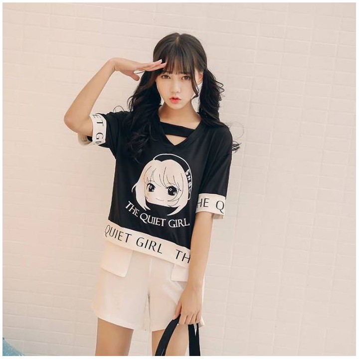 T-shirt Kawaii The Quiet Girl