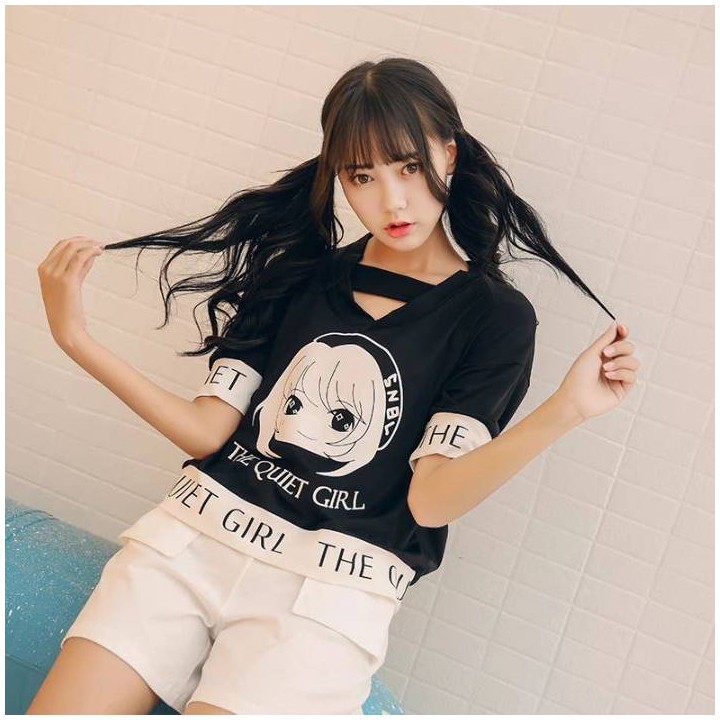 T-shirt Kawaii The Quiet Girl