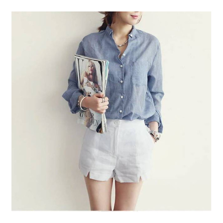 Chemise boutonnée Burū