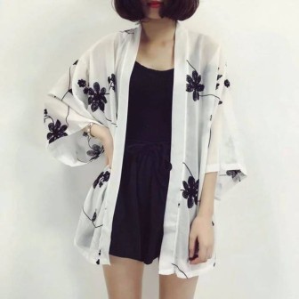 Cardigan broderie floral