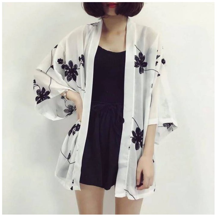 Cardigan broderie floral