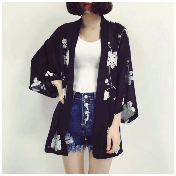 Cardigan broderie floral