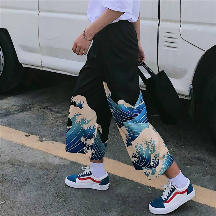 Vêtements japonais et coréens pour filles - Pantalons japonais et coréens pour femmes - Pantalon Harajuku Ukiyo