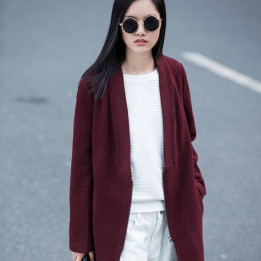 Manteau coréen casual fermeture éclair