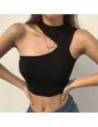 Crop top asymetrique