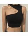 Crop top asymetrique