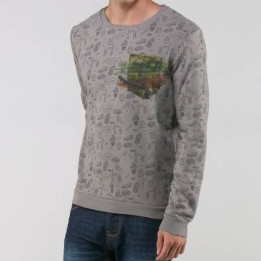 Pull Sweat Marron Motifs