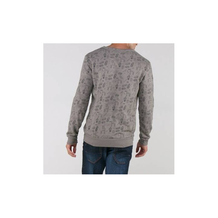 Pull Sweat Marron Motifs