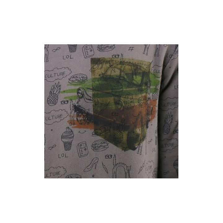 Pull Sweat Marron Motifs