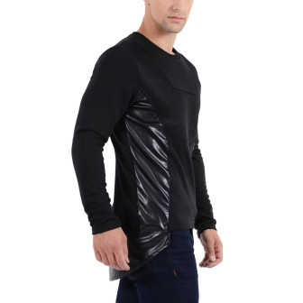 Vêtements japonais et coréens pour garçons - Tee-shirts japonais et coréens pour hommes - Pull bi matière
