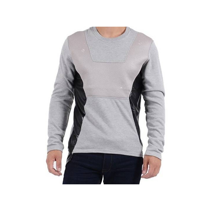 Vêtements japonais et coréens pour garçons - Tee-shirts japonais et coréens pour hommes - Pull bi matière